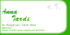 anna tardi business card
